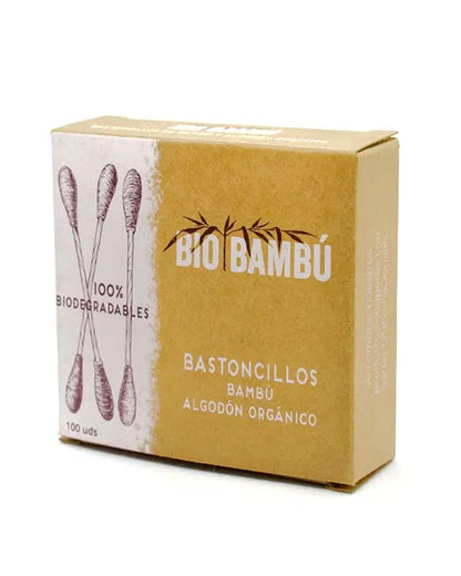 BioBambú   Organic Bamboo Cotton Swabs | Q-Tips 100 pcs.