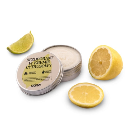 AUNA  CITRUS Cream Deodorant with Grapefruit and Orange oil | 60ml