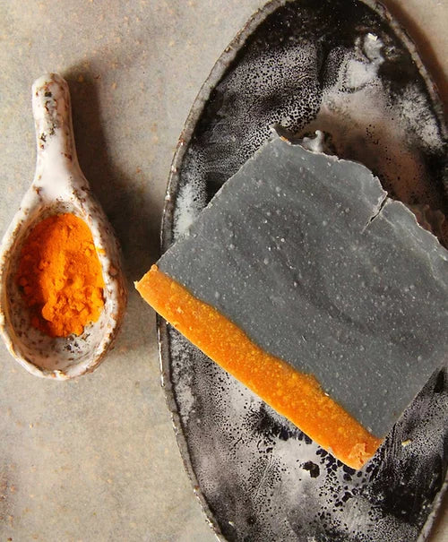 Brooklyn Groove  Natural Cleansing Soap with Charcoal, Turmeric and Basil l 120g